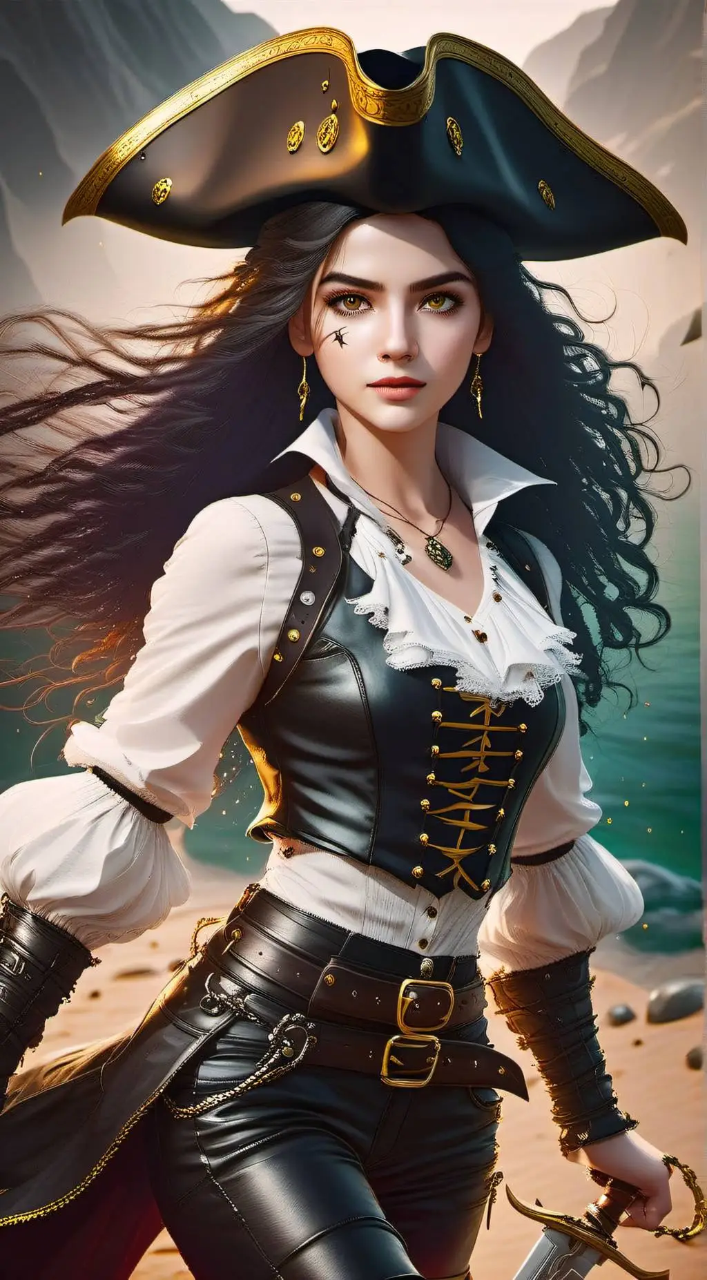 ai character: Calypso Night background