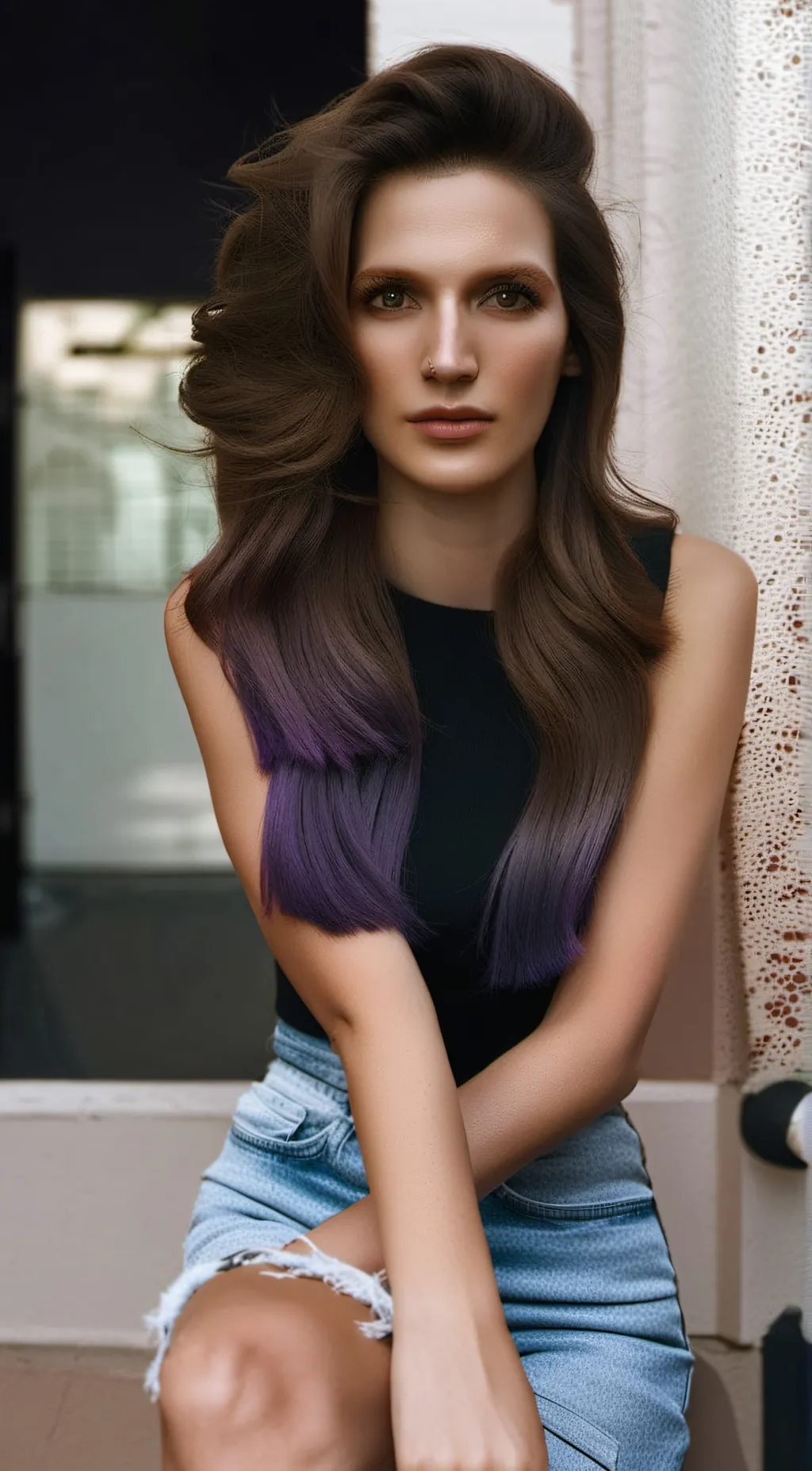 ai character: Dark Violet (me) background