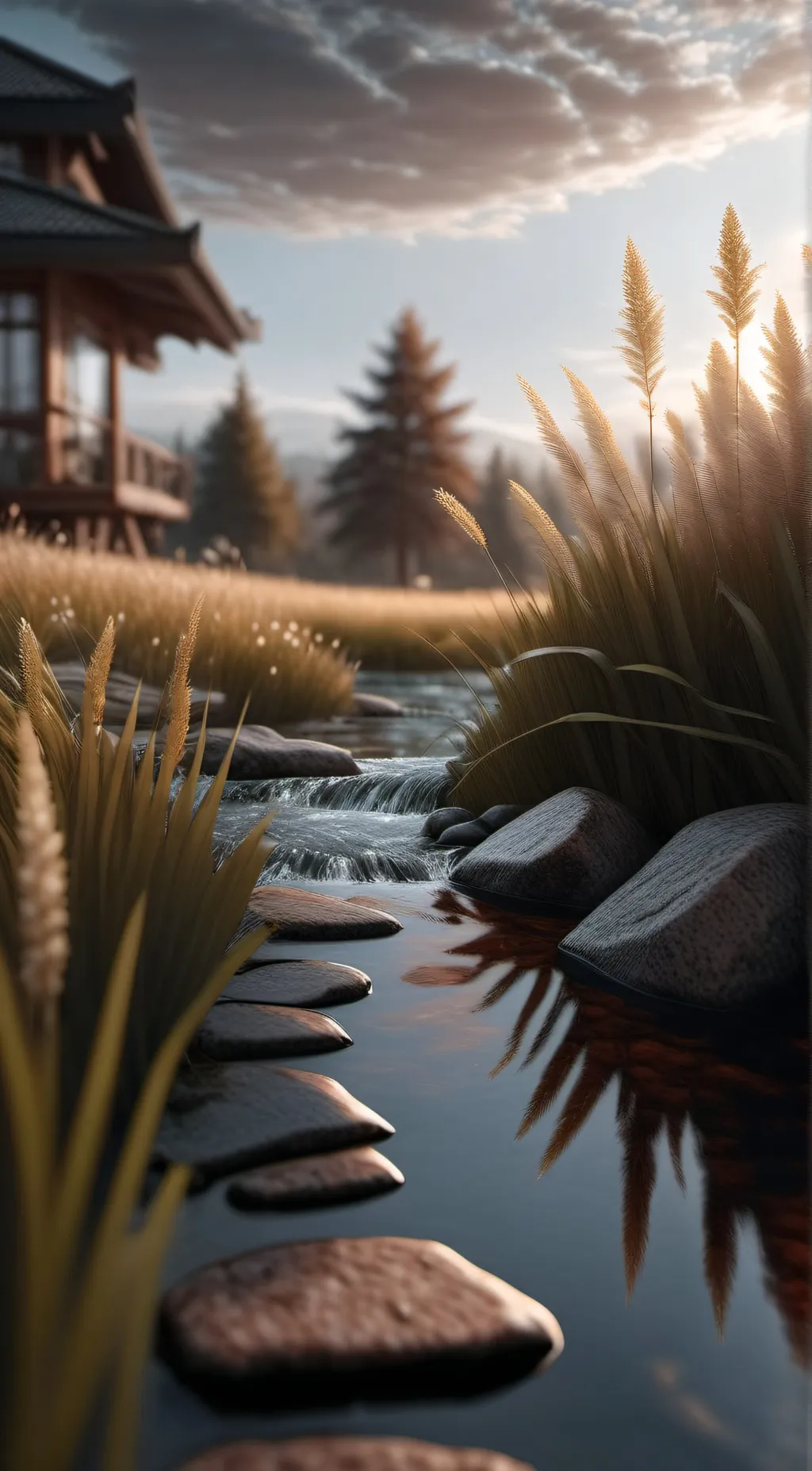 ai character: Grass background