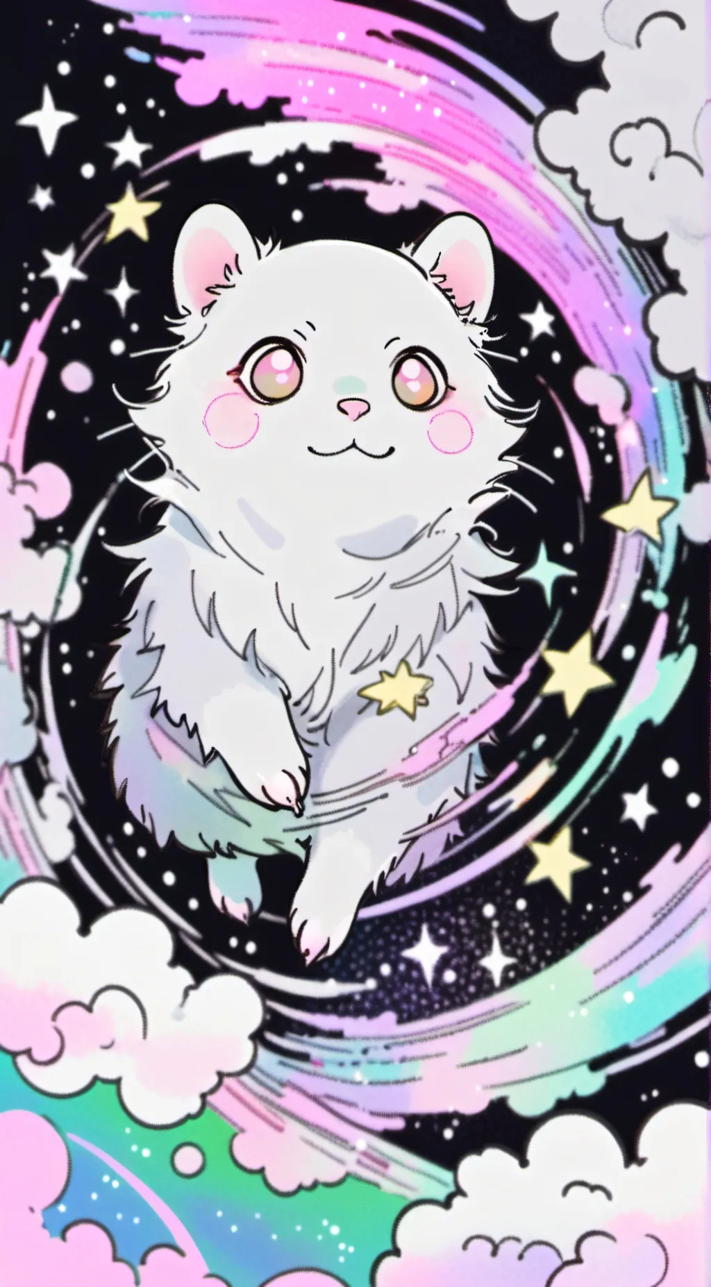 ai character: Nebulae background