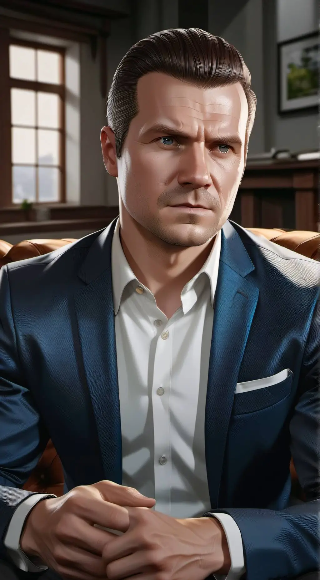 ai character: Michael De Santa  background