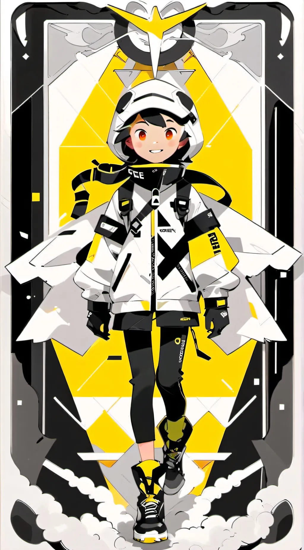 ai character: BOBOBOY PETIR background