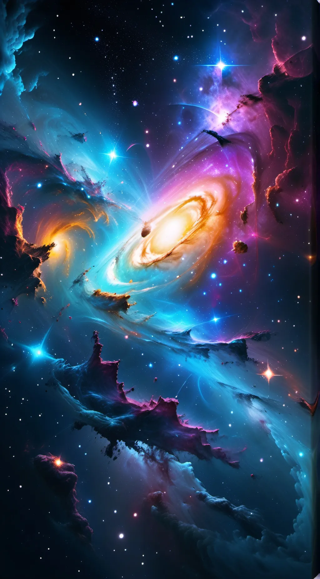 ai character: Space(out outside) background