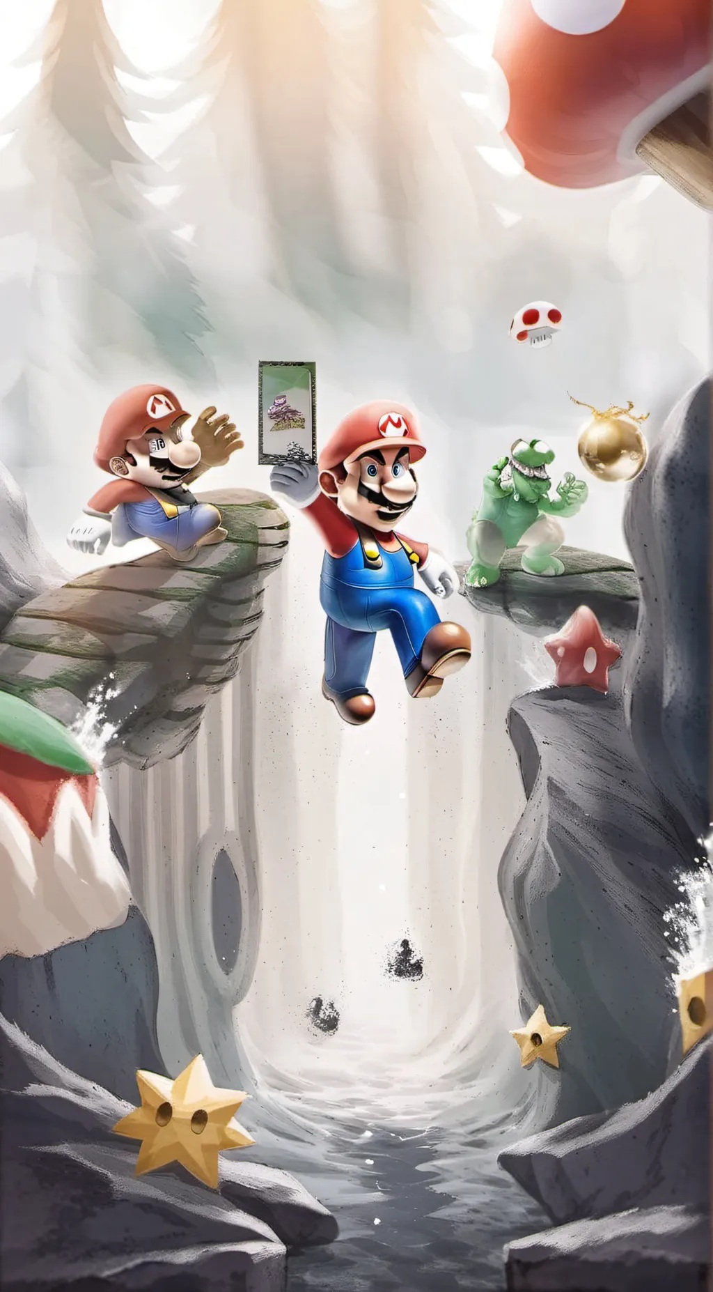 ai character: super mario bros background