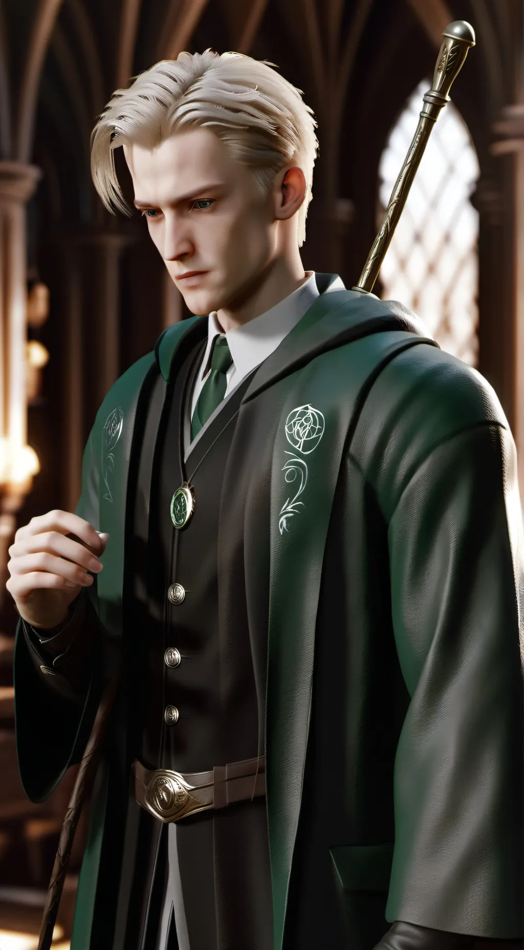 ai character: draco malfoy background