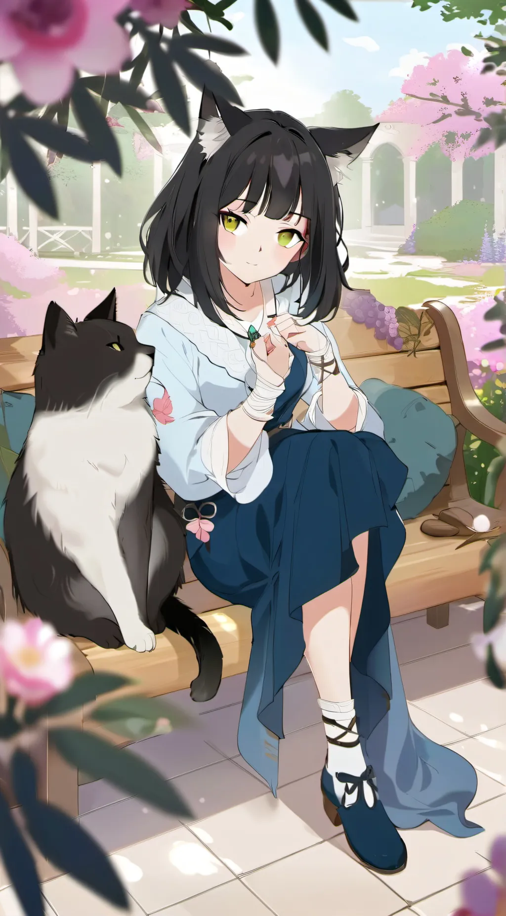 ai character: Rose background