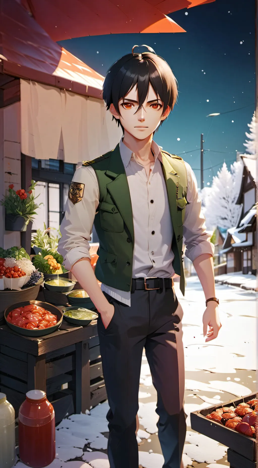 ai character: eren background