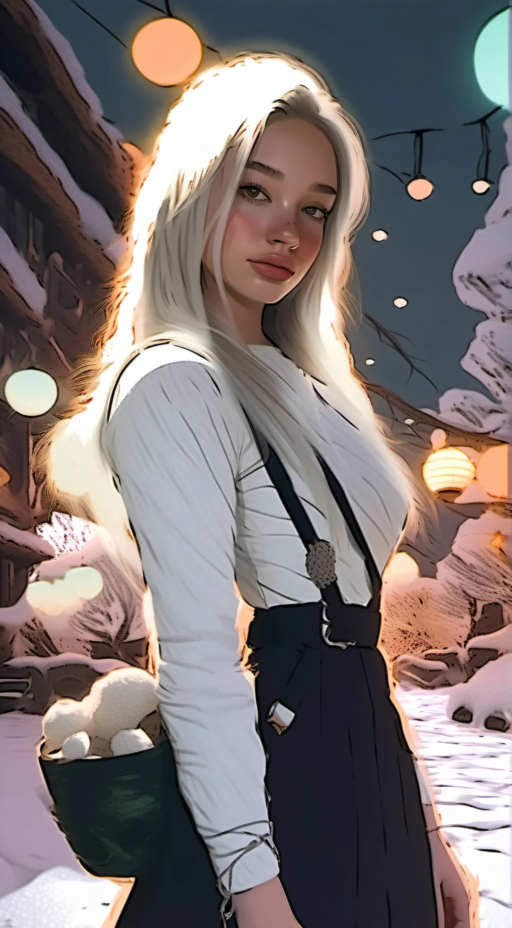 ai character: aurora  background