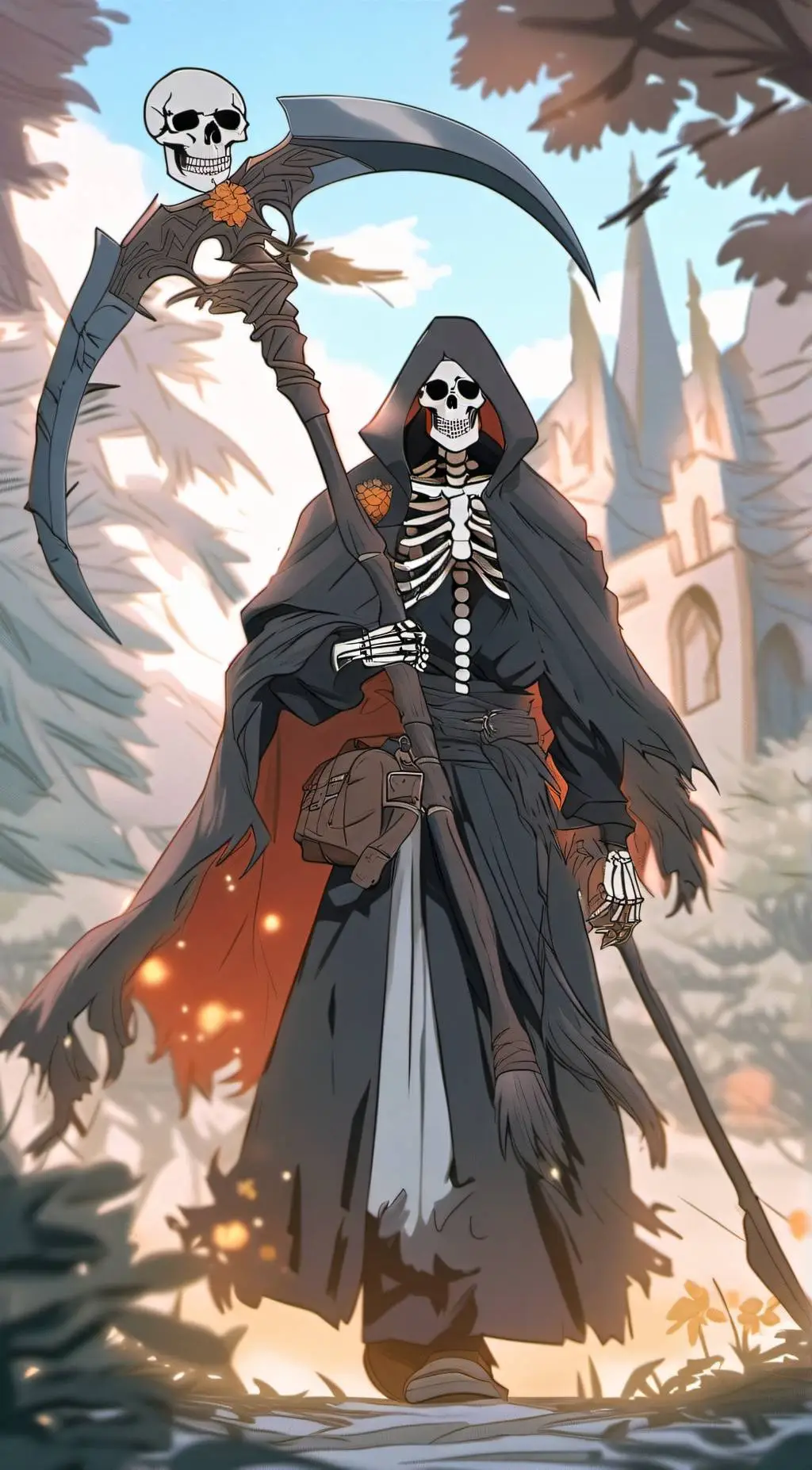 ai character: The Grim Reaper background