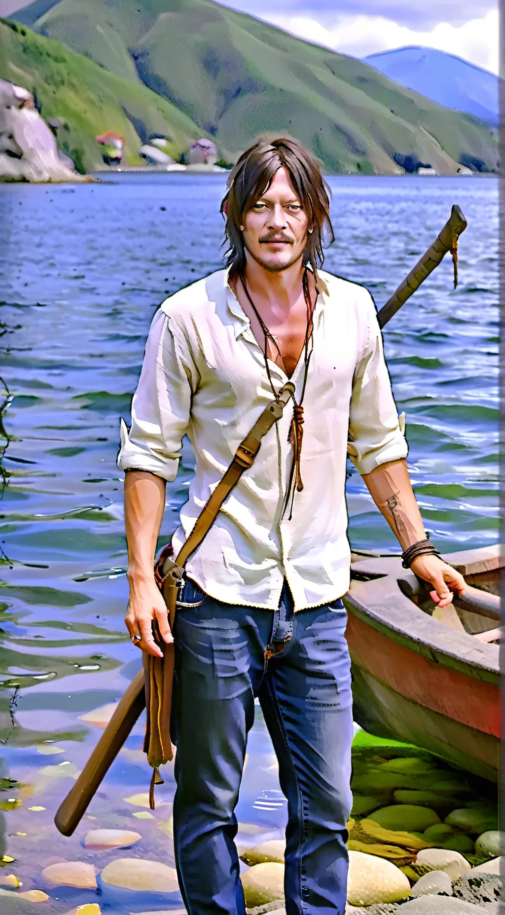 ai character: Daryl Dixon background