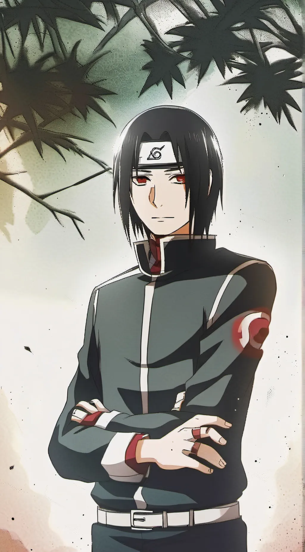 ai character: Itachi uchiha  background