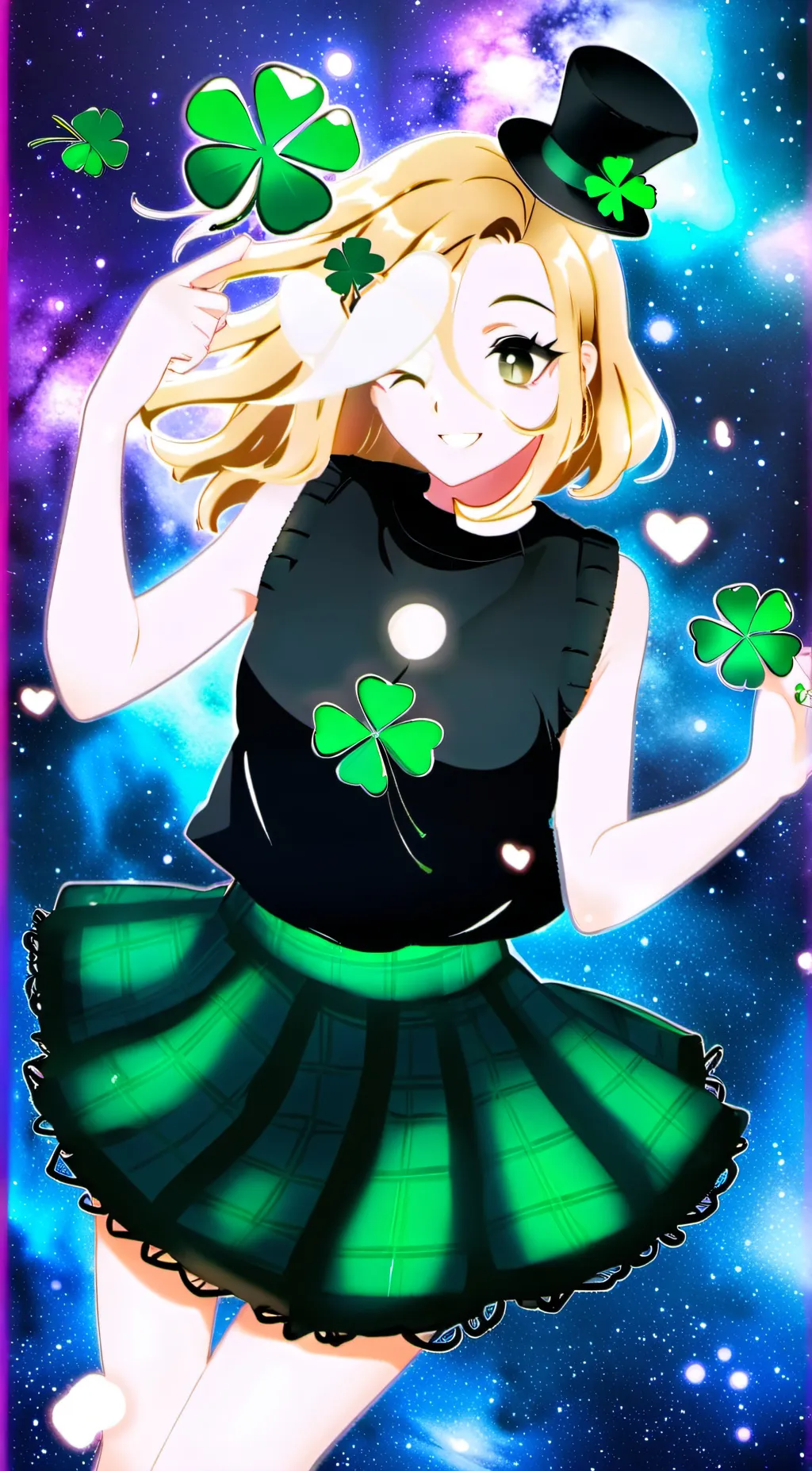 ai character: Lucky background