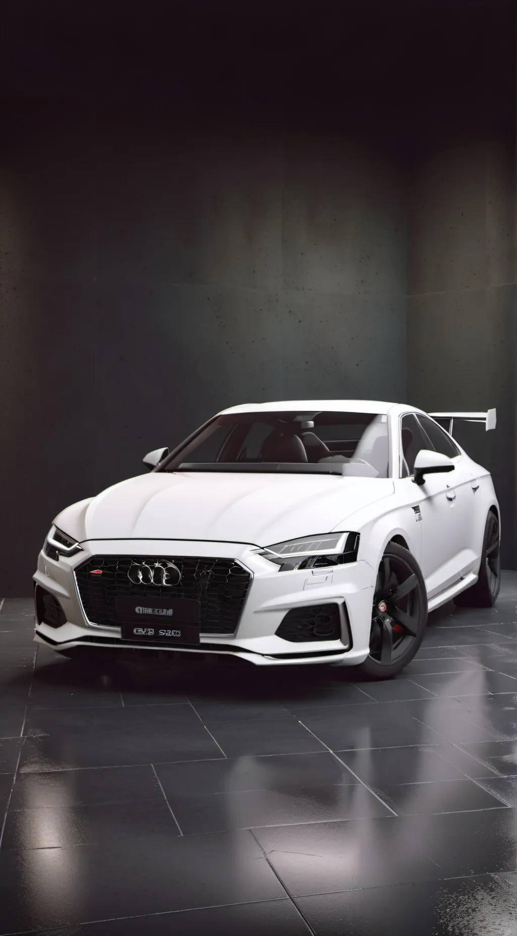 ai character: nice car background