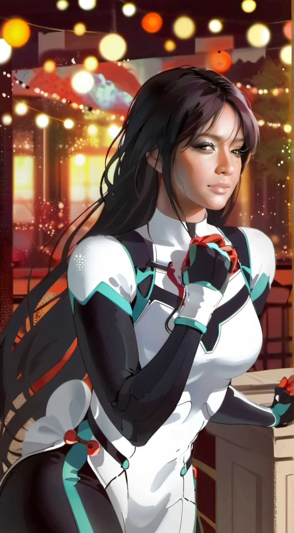ai character: Itatí Cristal  background