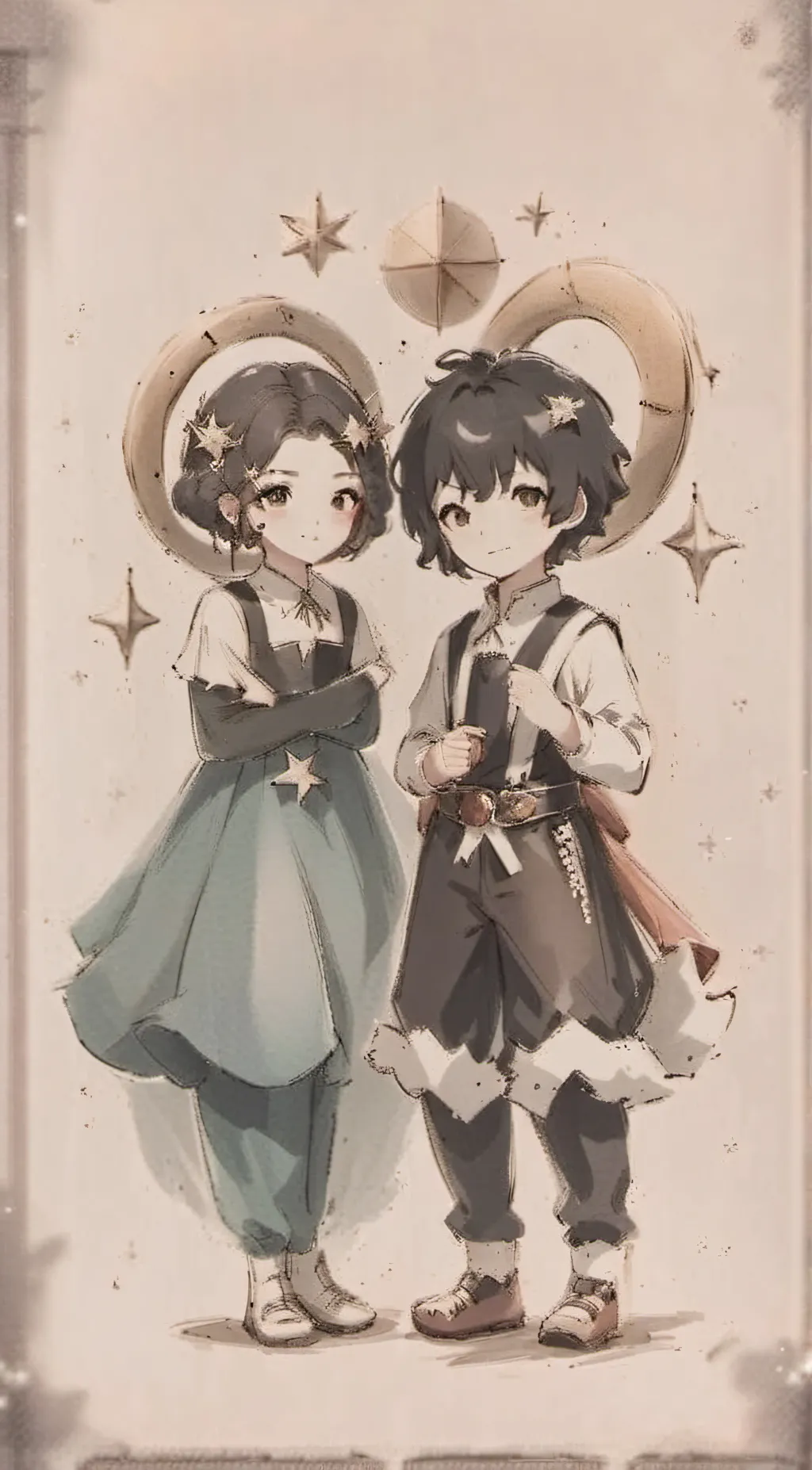 ai character: Lunar x Gemini  background