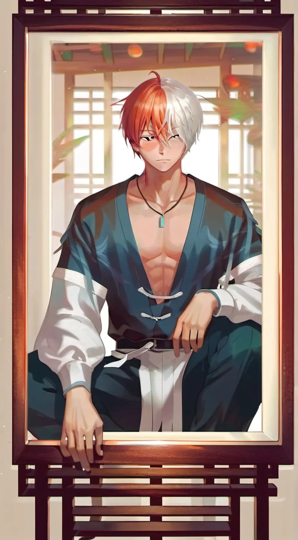 ai character: Todoroki  background