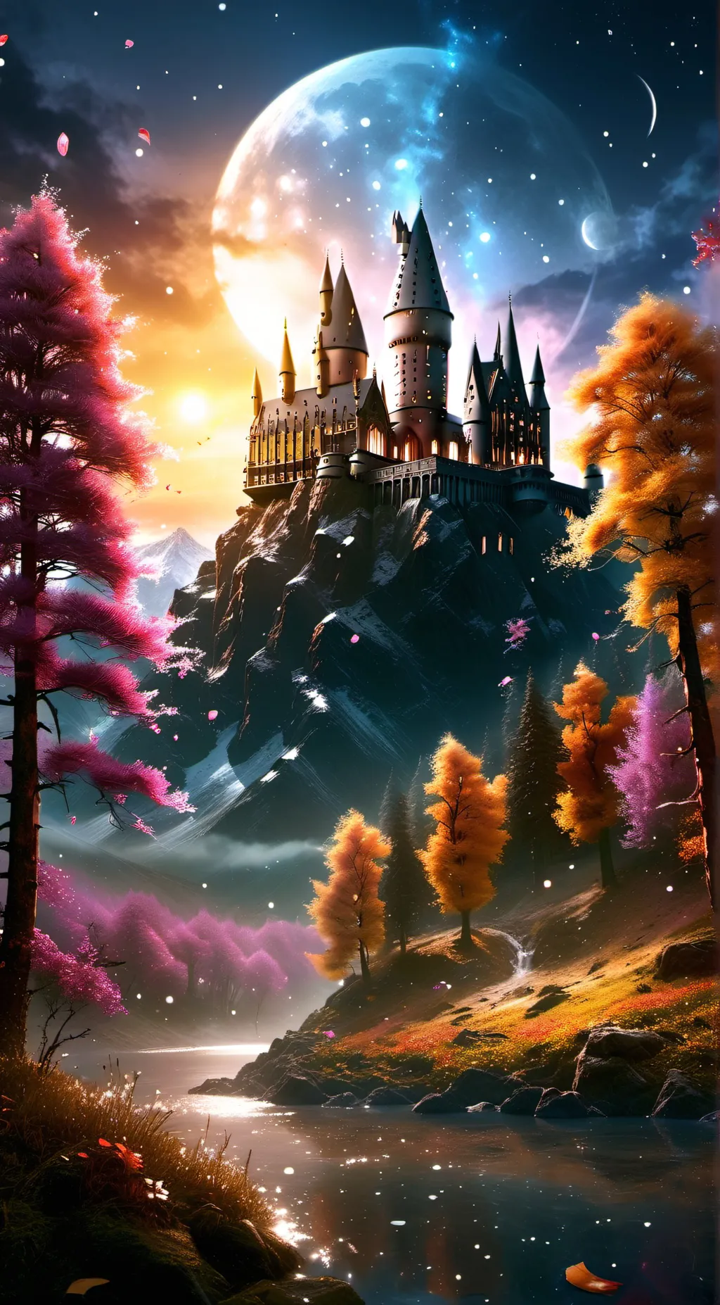 ai character: Hogwarts background