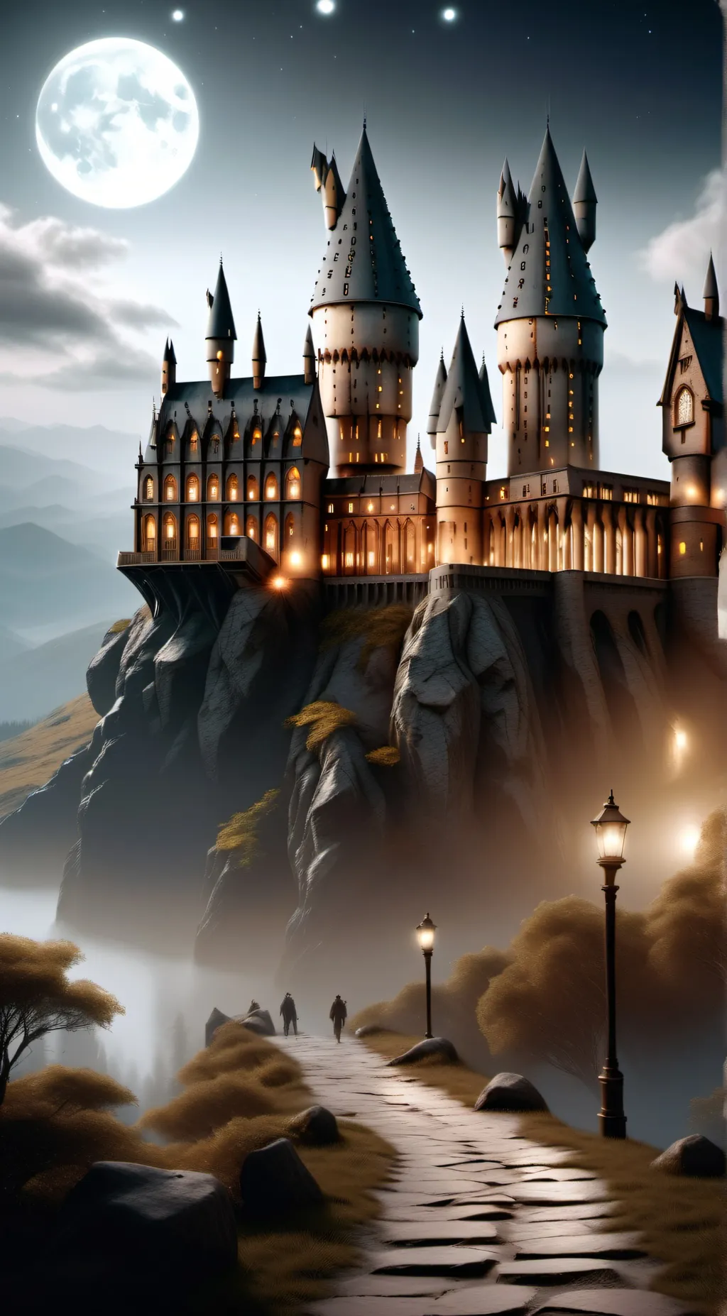 ai character: Hogwarts background