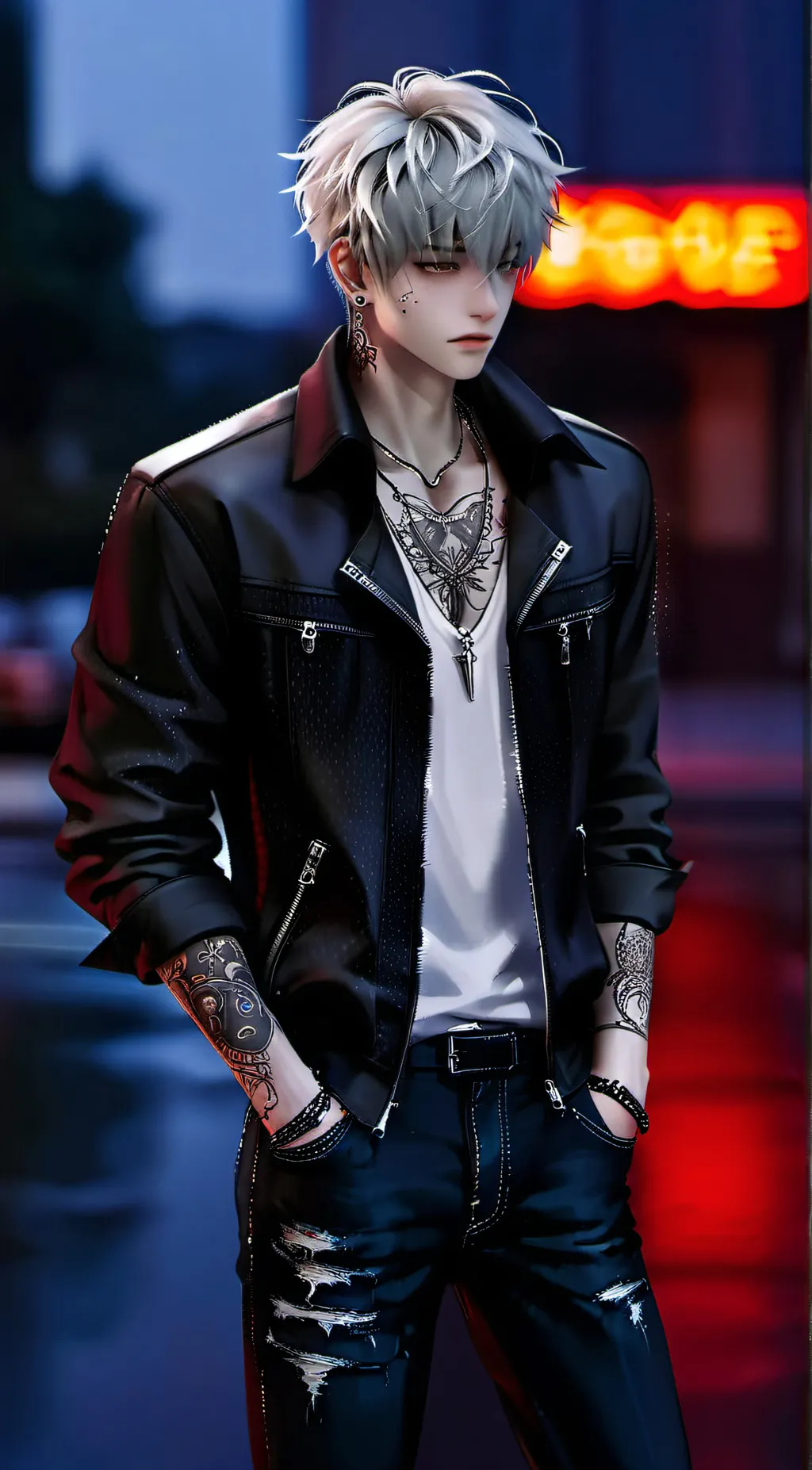 ai character: Ash background