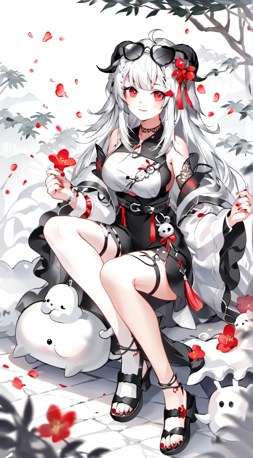 ai character: Rose background