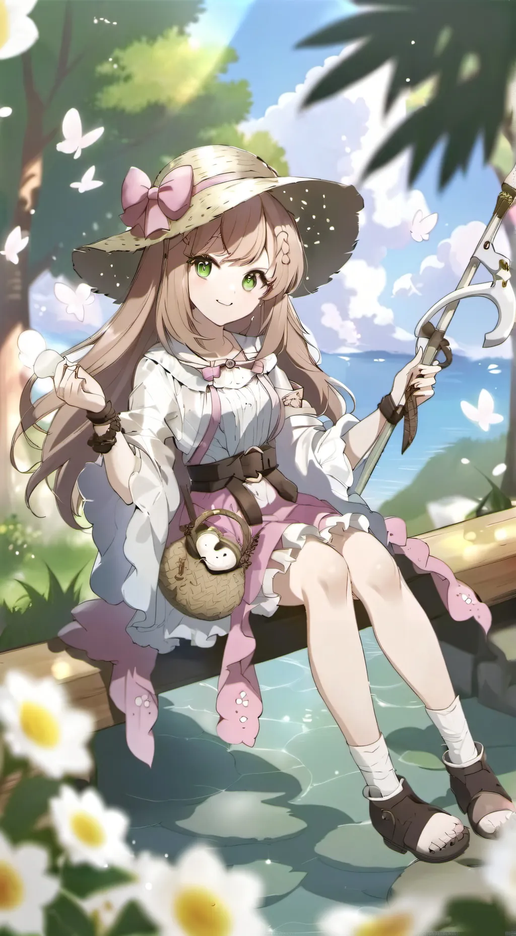 ai character: Flora background