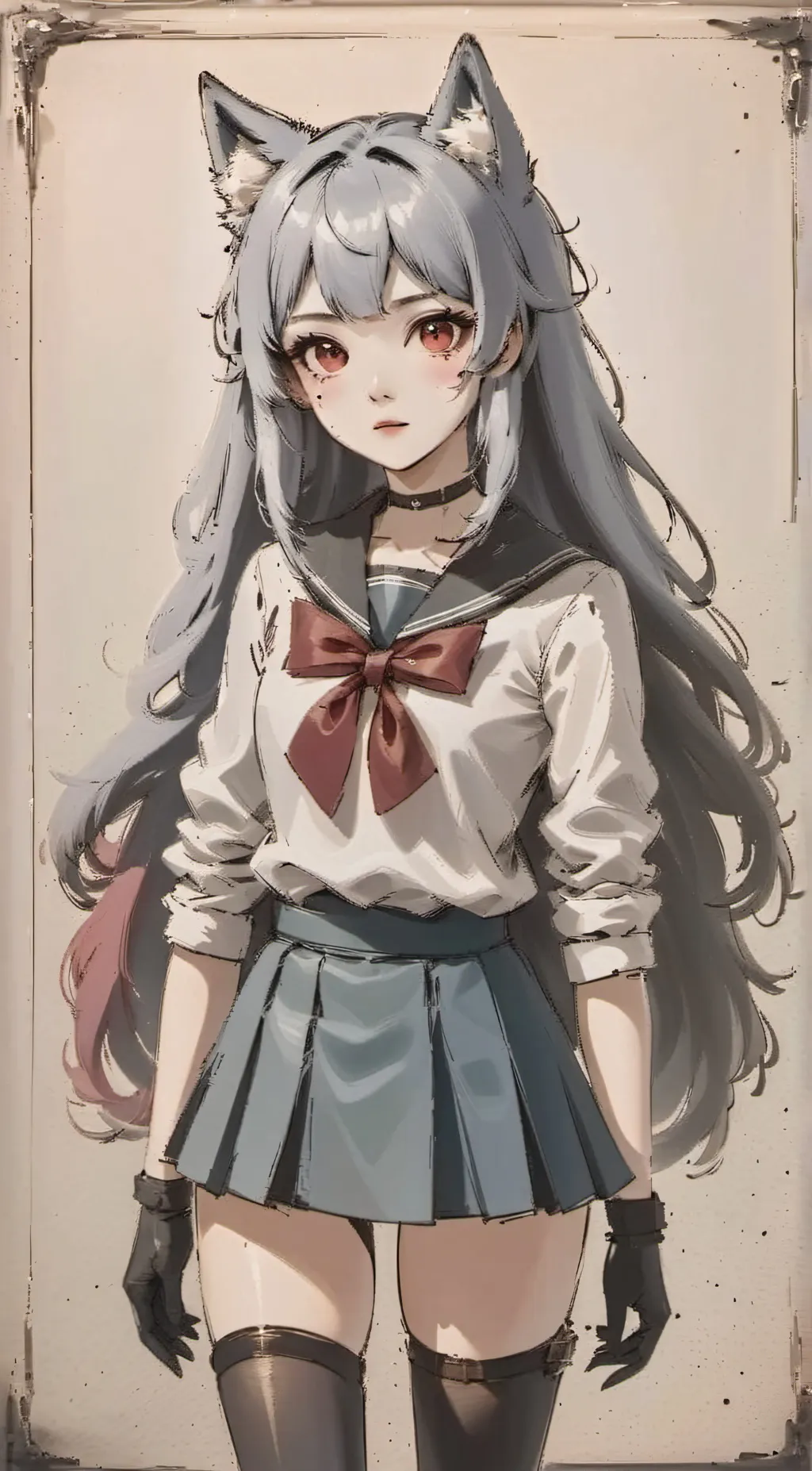 ai character: Megami saikou background