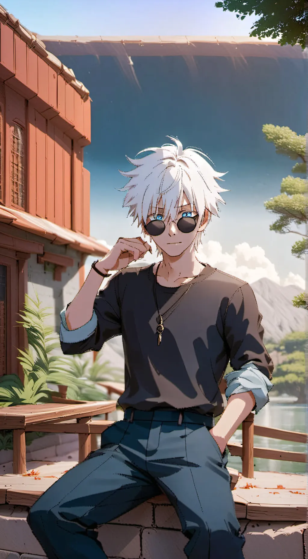 ai character: Satoru Gojo background