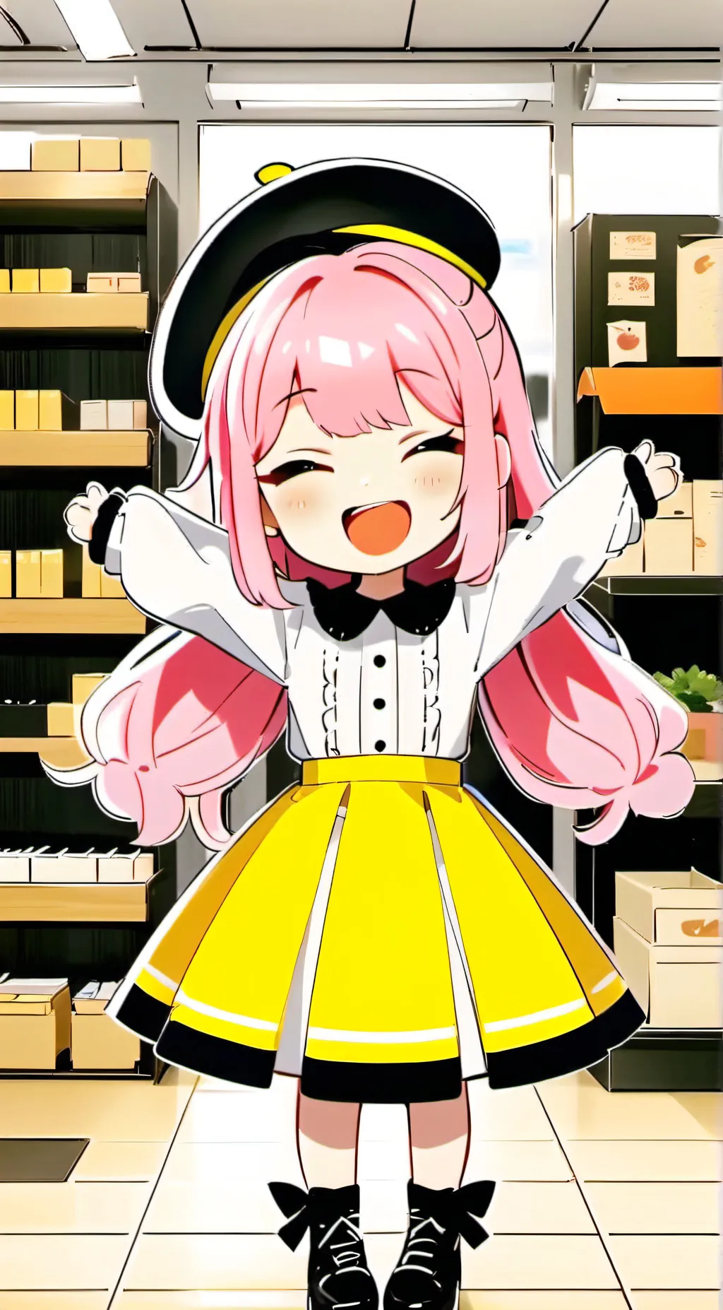 ai character: Rainbow  background