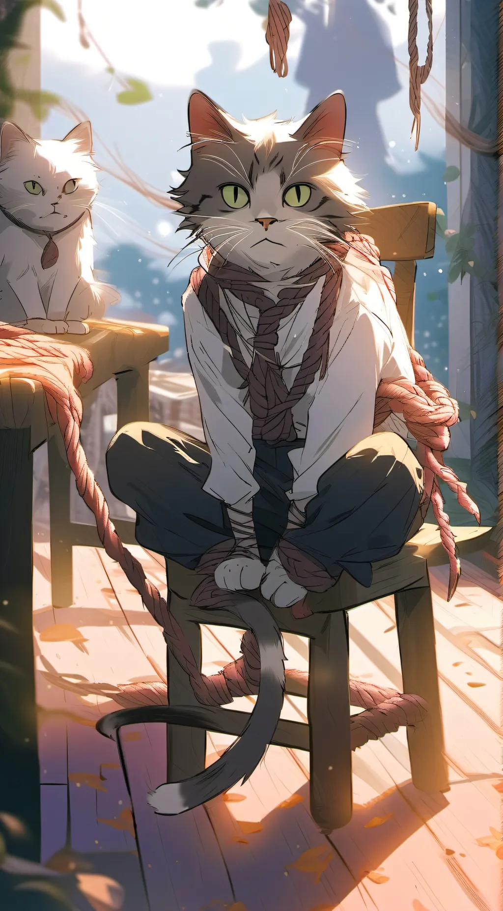 ai character: i cant deside meme background