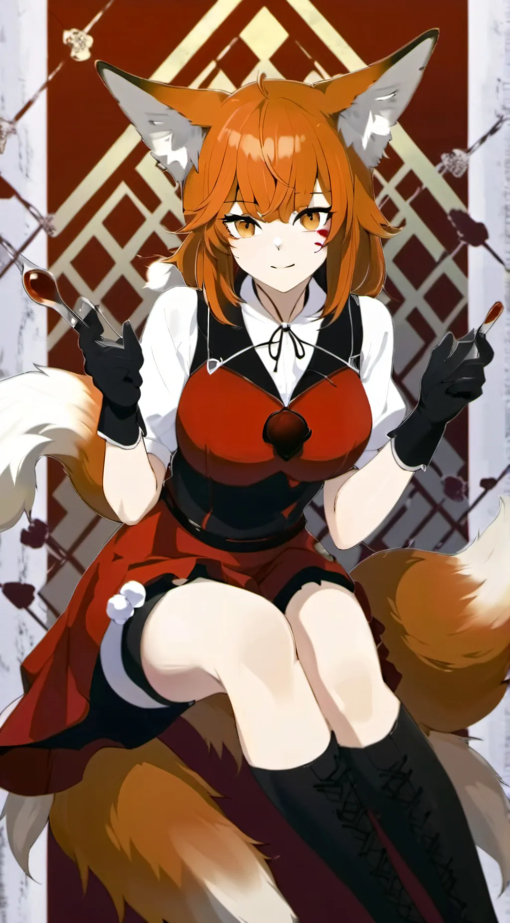 ai character: FNAF FOXY  background