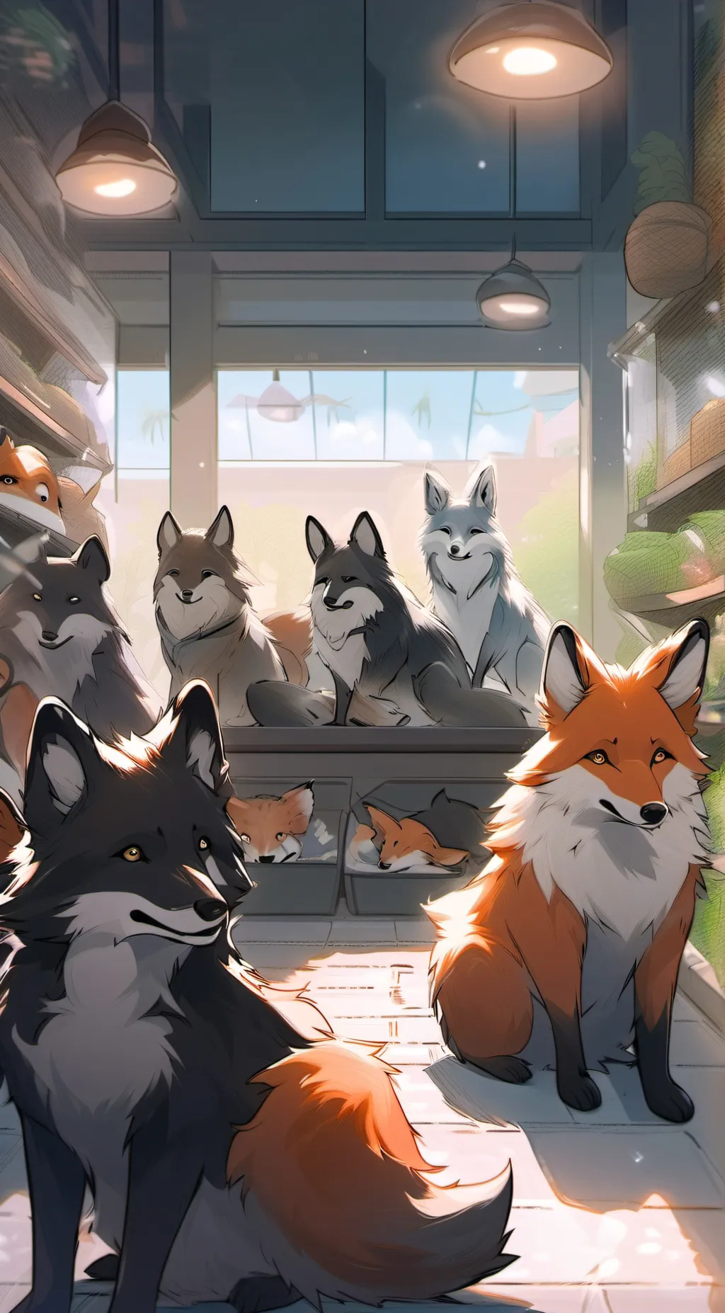 ai character: Pet Store!  background
