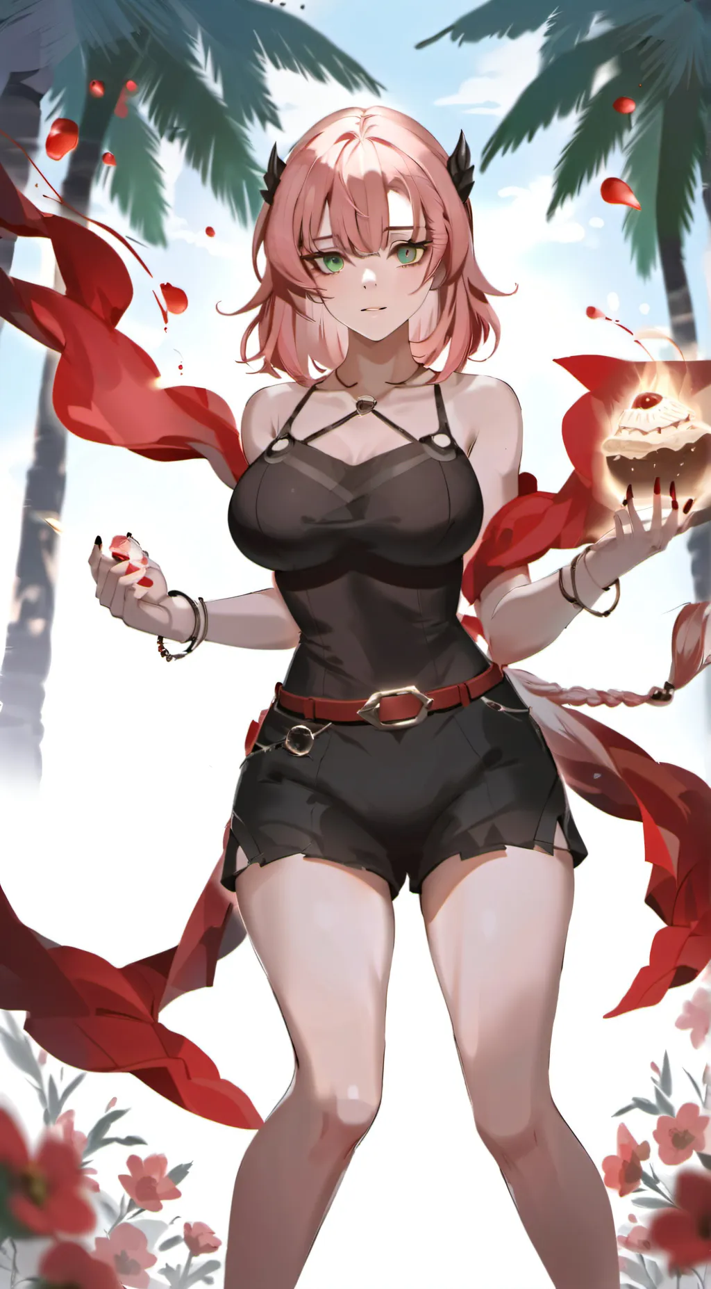 ai character: The uppermoons🌺🌸🌼 background