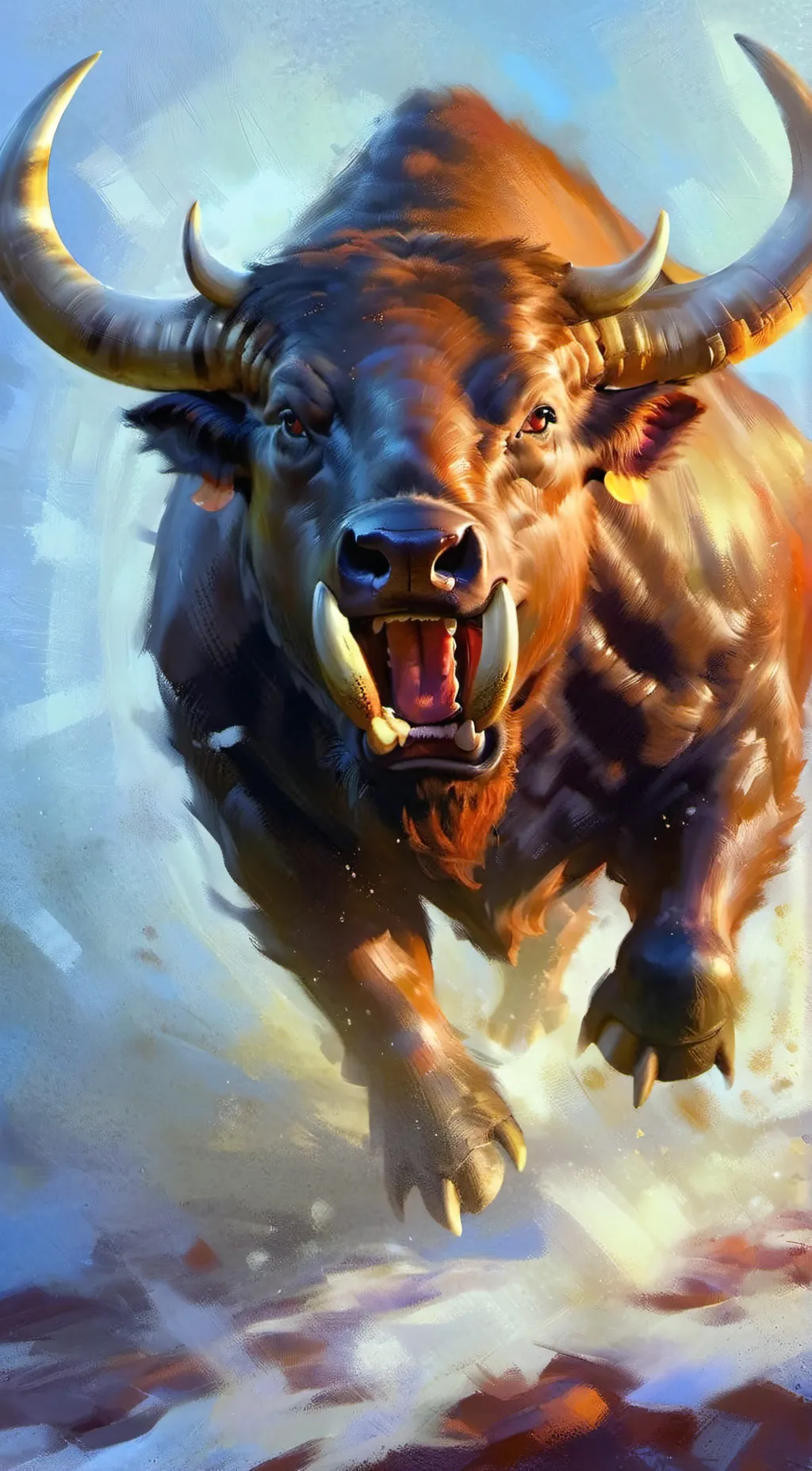 ai character: Bull background