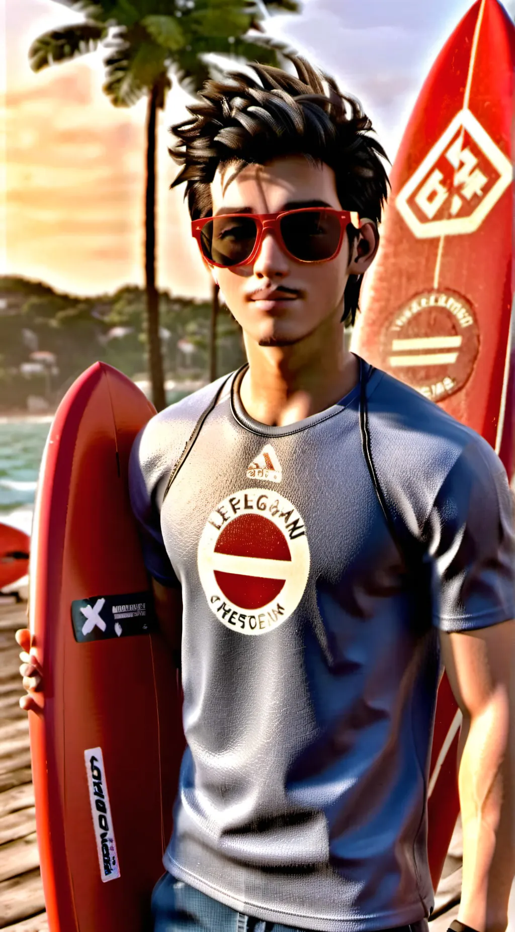 ai character: Surfer Josh background