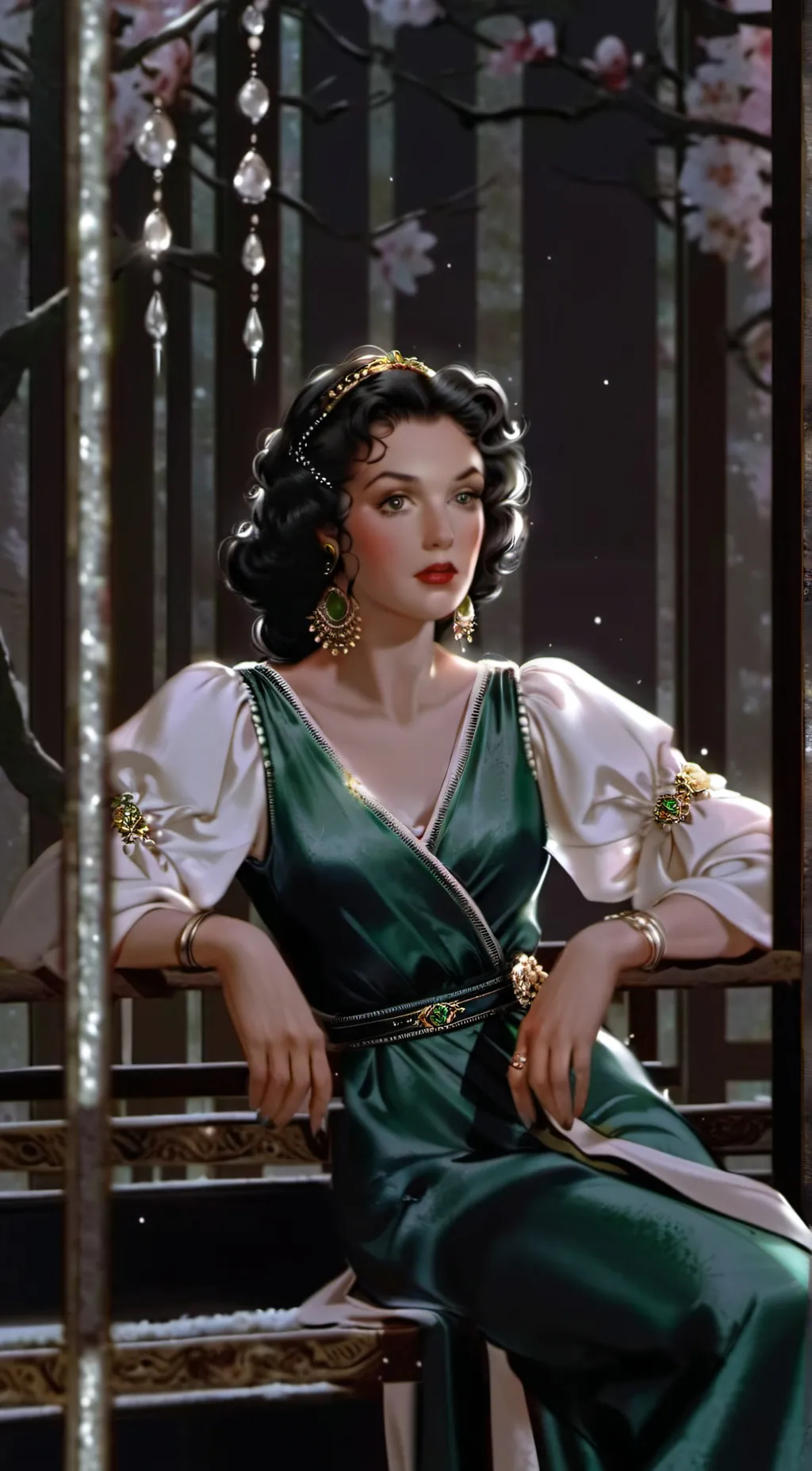 ai character: Jane Russell  background