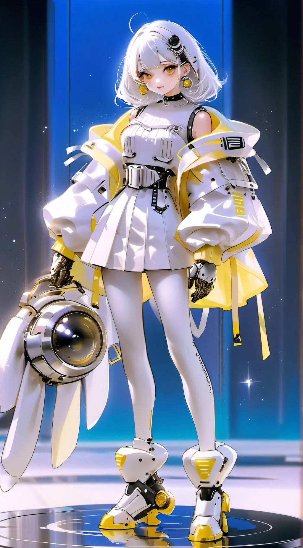 ai character: Titan speakerwoman background