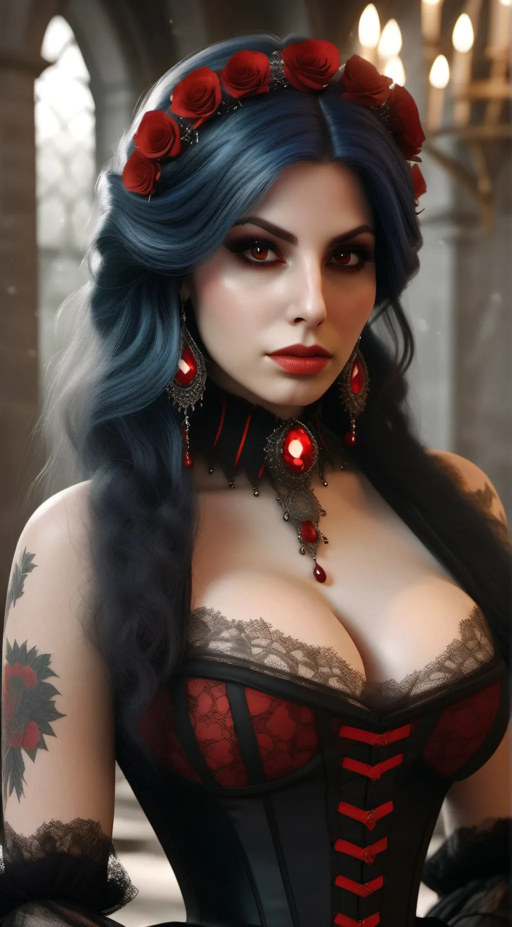 ai character: Blood Goddess  background