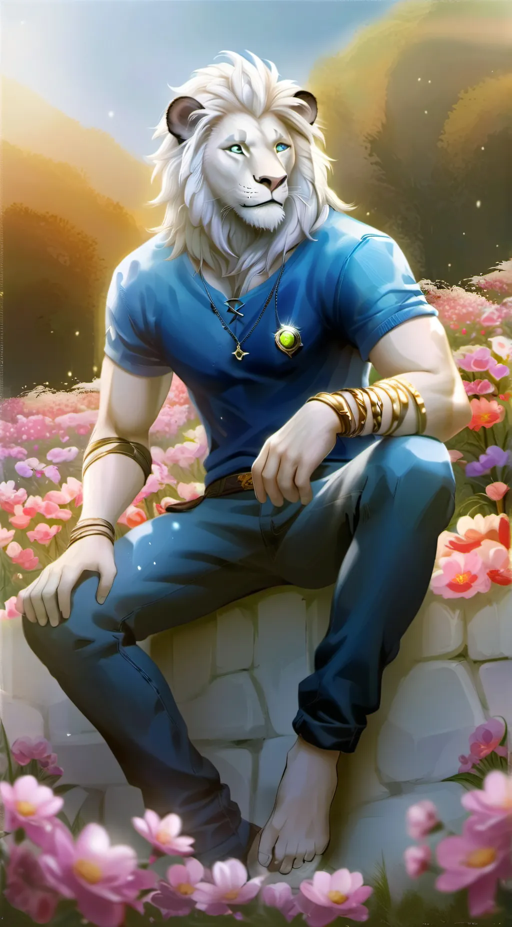 ai character: Leon background