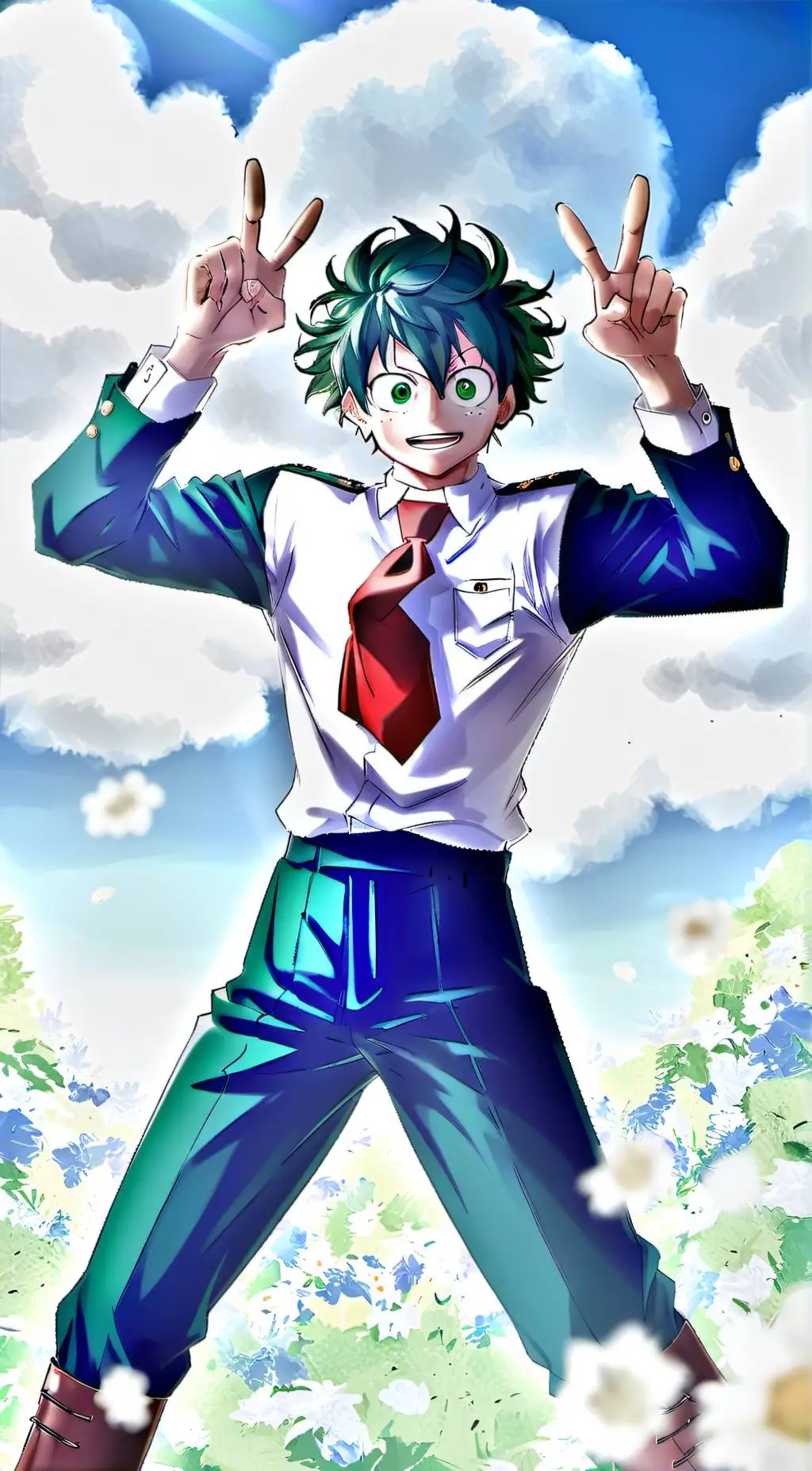 ai character: Deku background