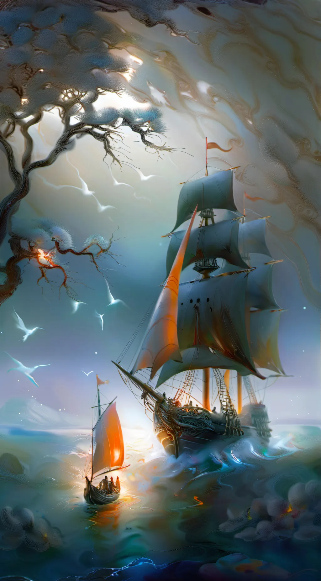 ai character: whitebeard ship background