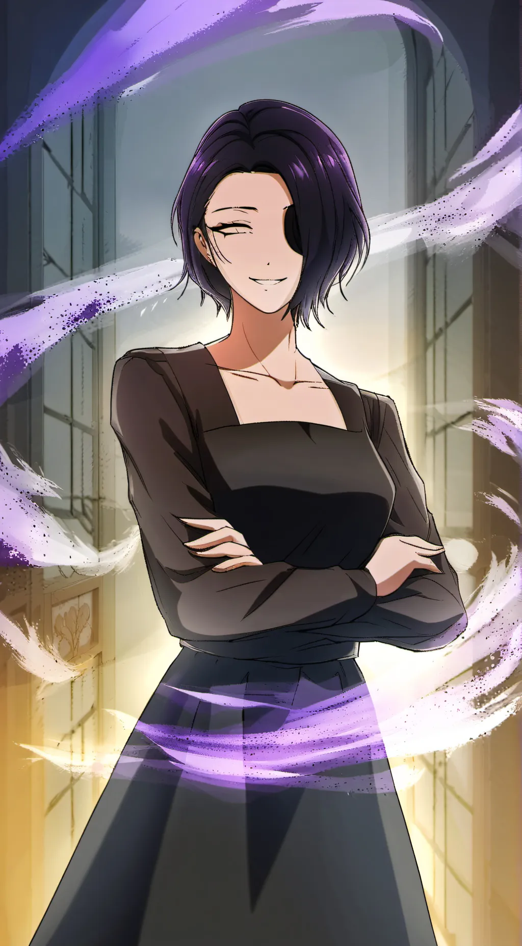 ai character: kaori/kenjaku  background