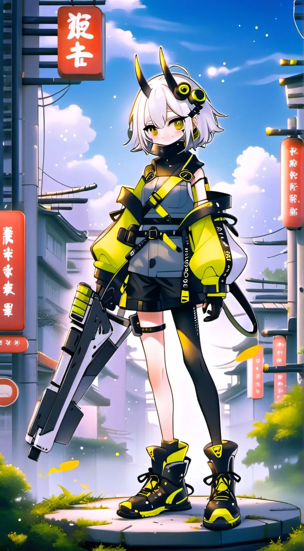 ai character: WINTER background