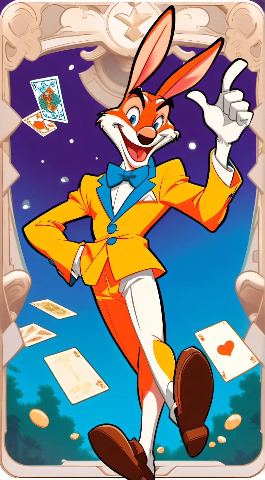 ai character: bugs bunny background