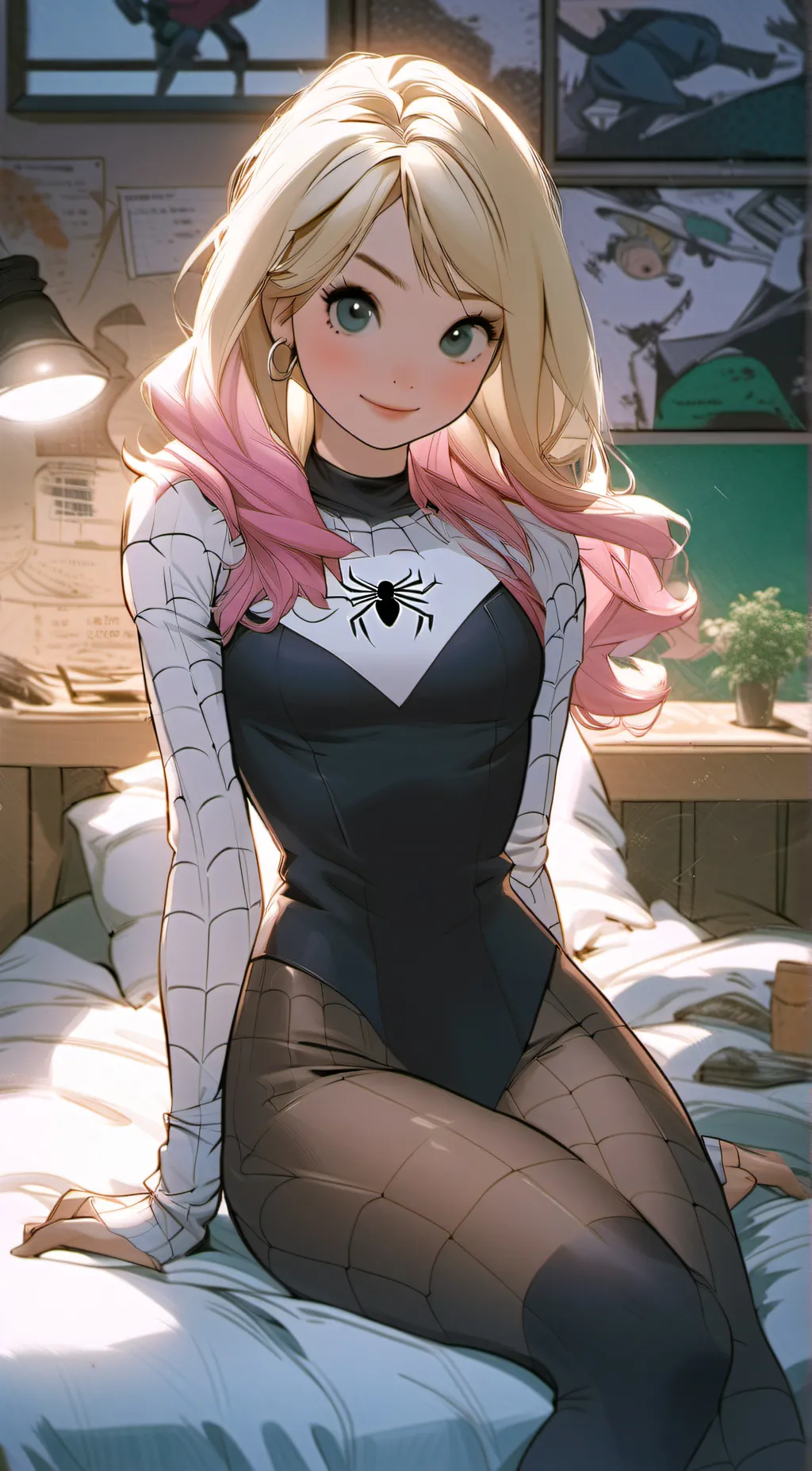 ai character: gwen stacy background