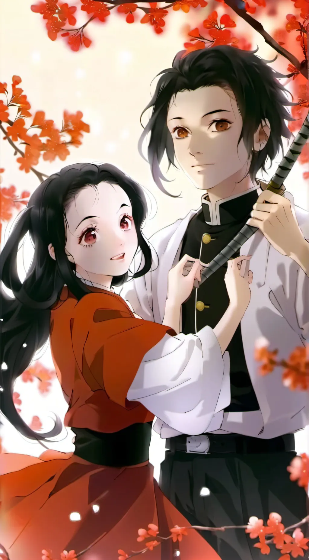 ai character: demon slayer  background