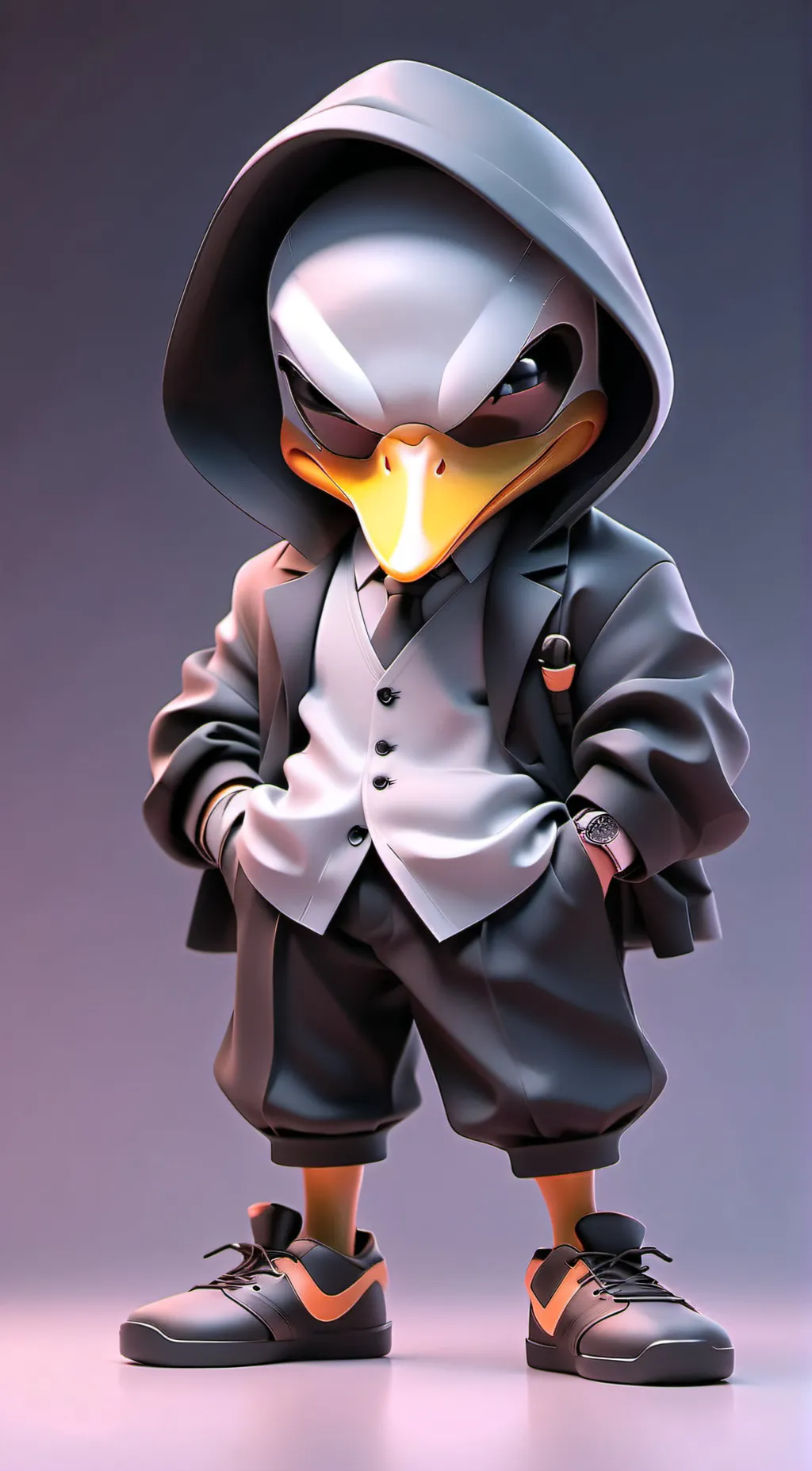 ai character: duckio background