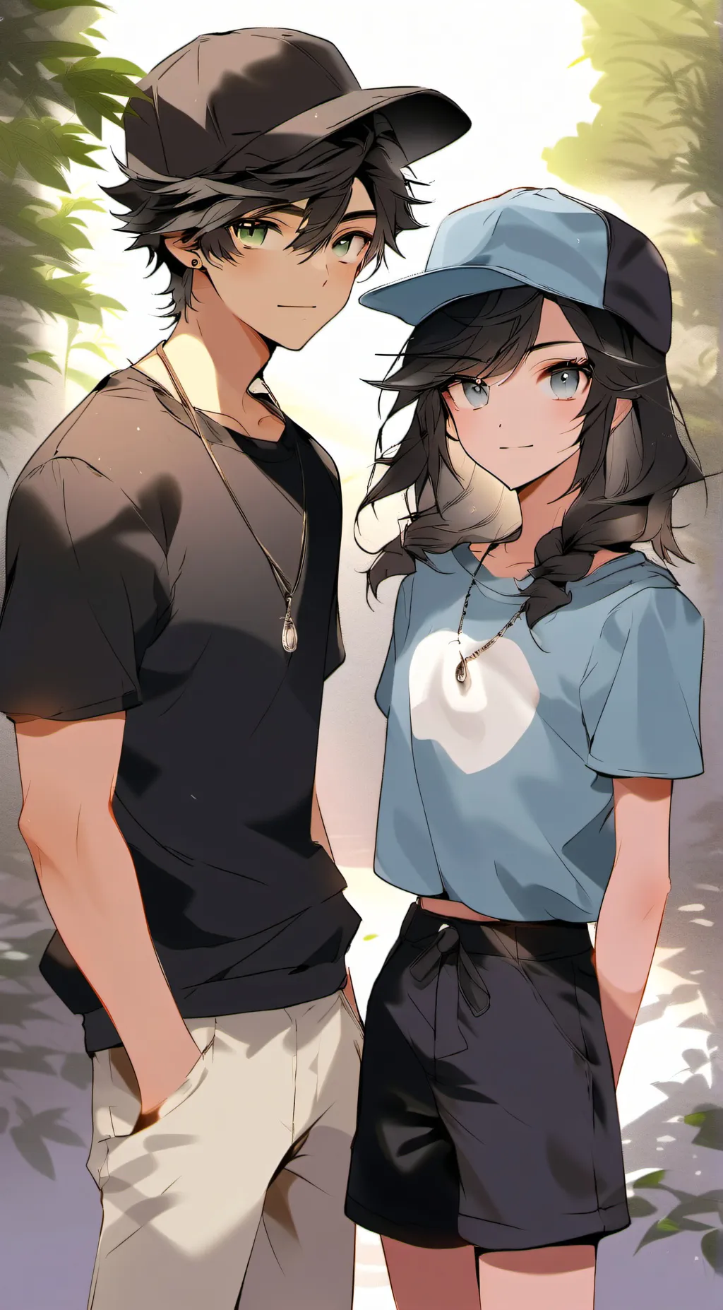 ai character: Alex and Charlie background