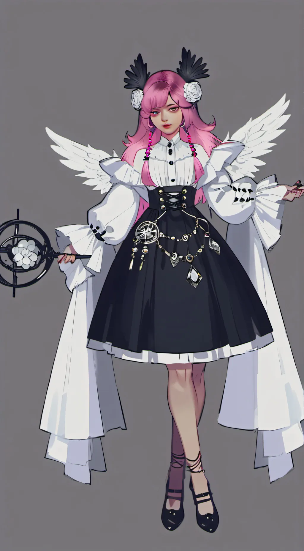 ai character:  Sakura Starlight background