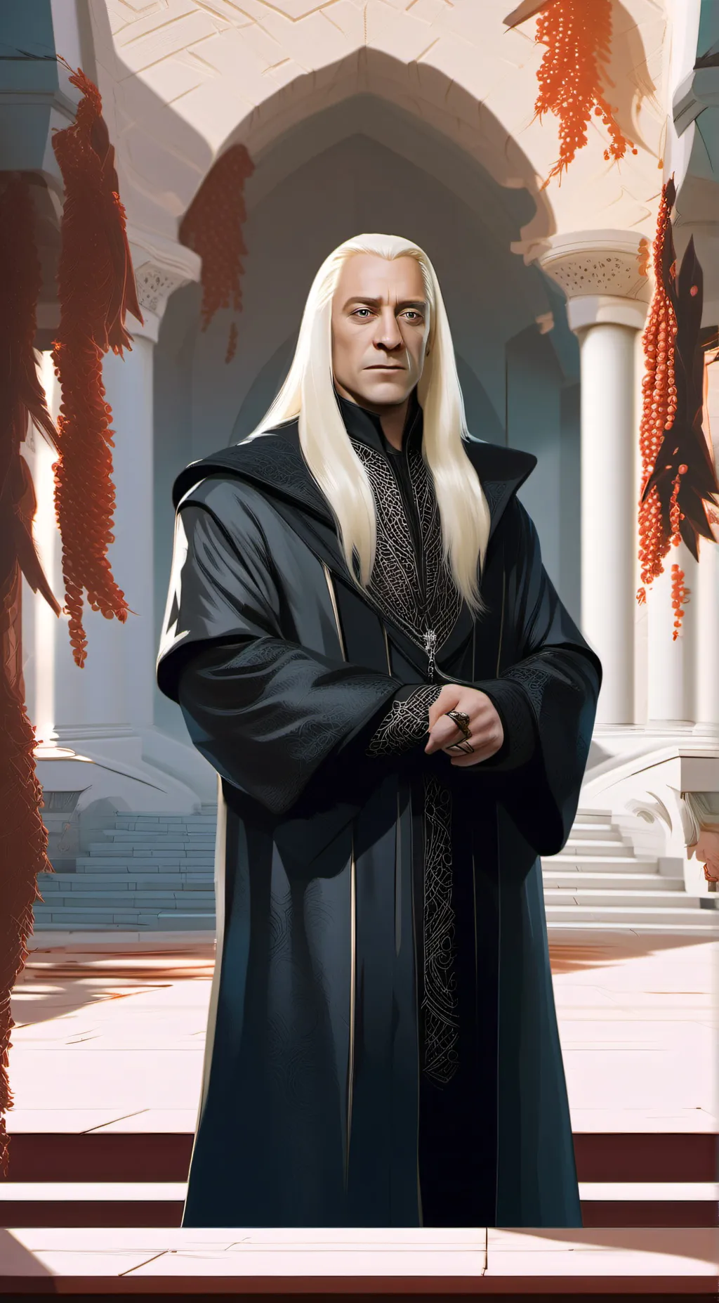 ai character: LUCIUS MALFOY 🐍 background