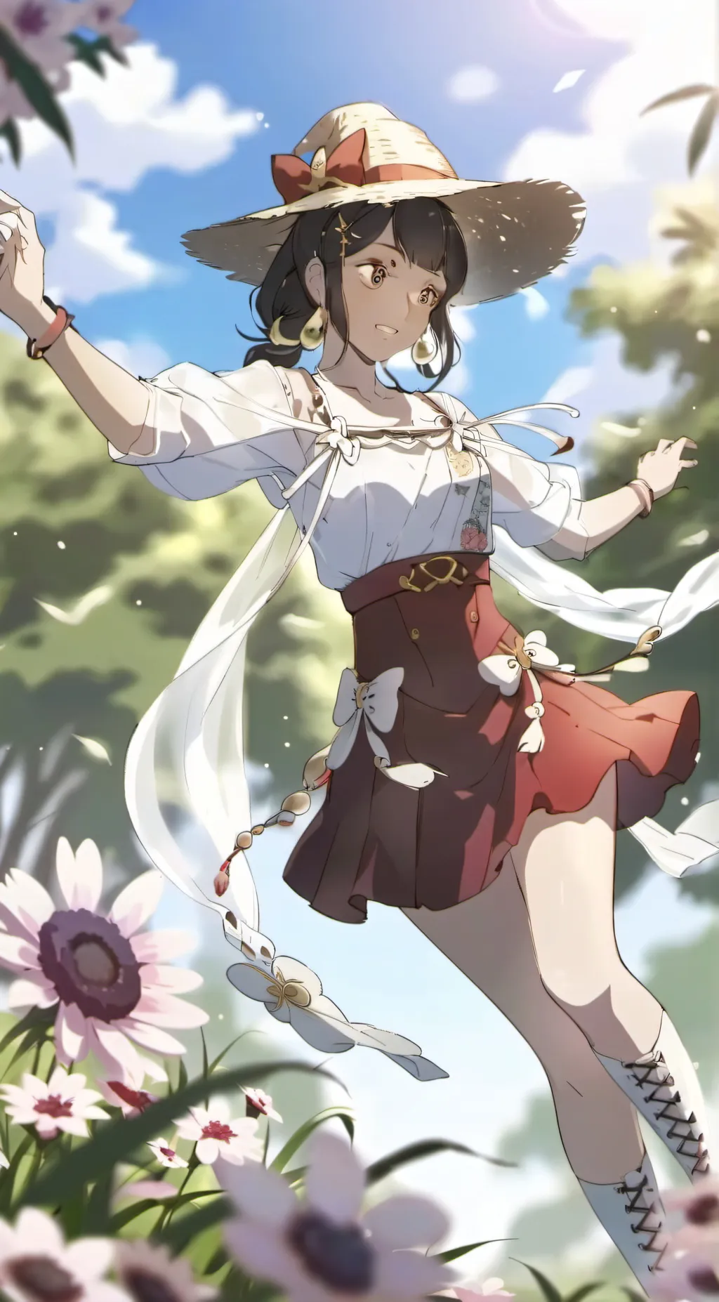 ai character: ㅜㅑㅏㅐ background